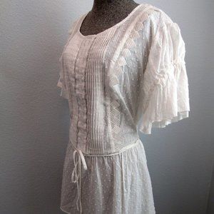 NWT City Chic Peasant Blouse Off White Sz Sm